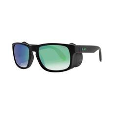 LXD Men’s Baja Mirror Polar Sunglasses Matt Black with Green Lens, , bcf_hi-res