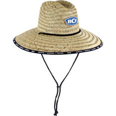 BCF Unisex Brand Straw Hat Natural 60cm, Natural, bcf_hi-res