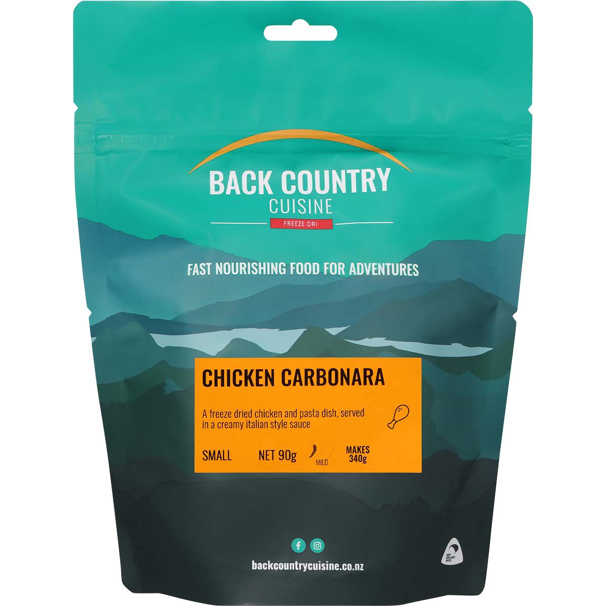 Back Country Cuisine Freeze Dried Chicken Carbonara 1 Serve, , bcf_hi-res