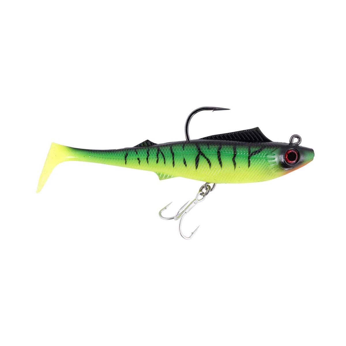 Berkley Shimma Pro-Rig Soft Plastic Lure 6.5in Fire Tiger, Fire Tiger, bcf_hi-res
