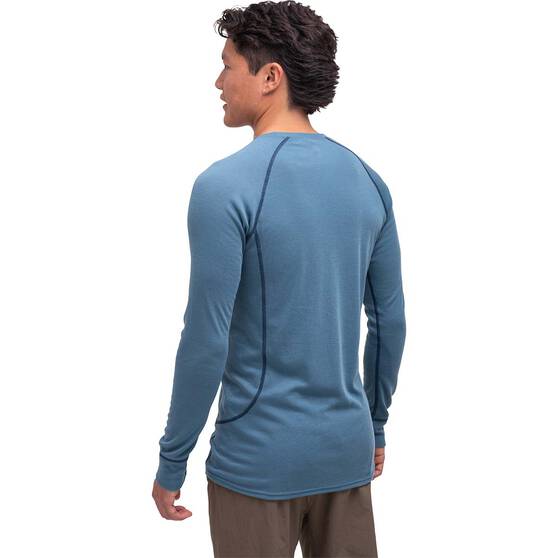 Macpac Men's Geothermal Long Sleeve Top, Storm Blue, bcf_hi-res