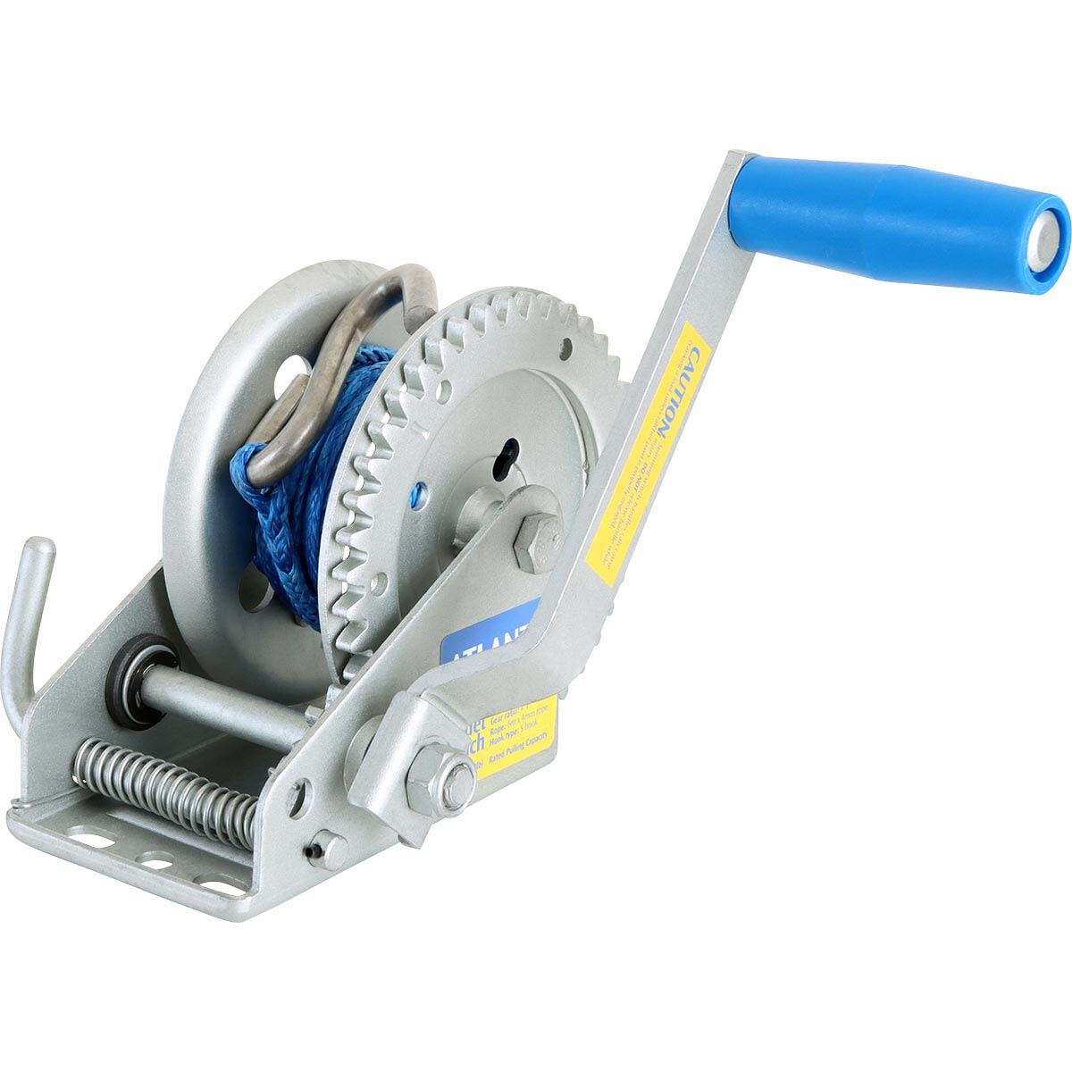 Atlantic Cadet Winch 4:1 Rope 6mx4mm S Hook 550kg, , bcf_hi-res