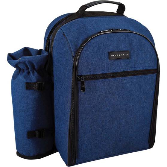 Wanderer Chambray Picnic Backpack 4 Person, , bcf_hi-res