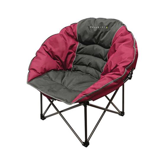 Wanderer Premium Moon Chair with Wine Holder 150kg, , bcf_hi-res