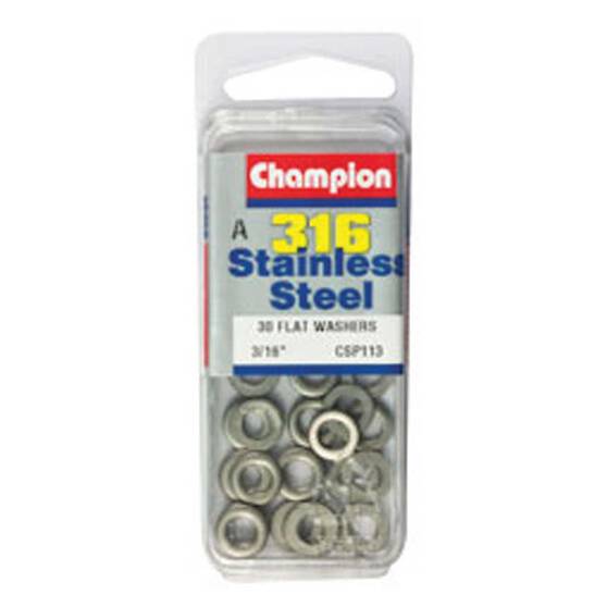 Champion Flat Washers 3 / 16in, , bcf_hi-res