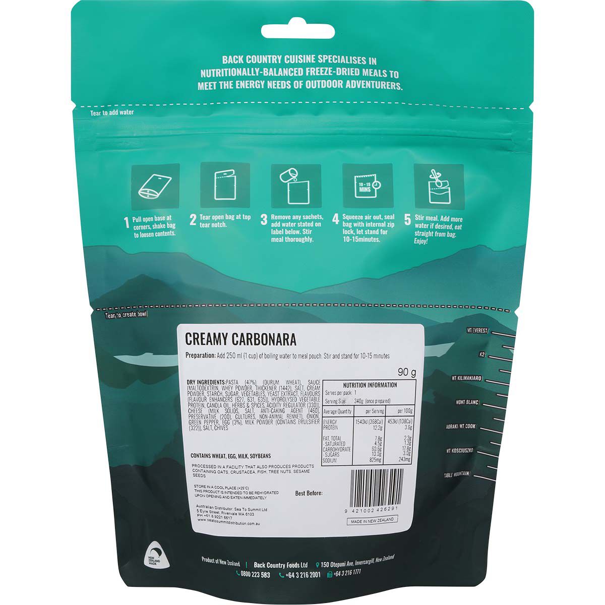 Back Country Cuisine Freeze Creamy Carbonara 1 Serve, , bcf_hi-res