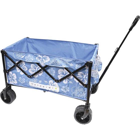 Wanderer Flat Fold Beach Cart 100kg Hibiscus, , bcf_hi-res