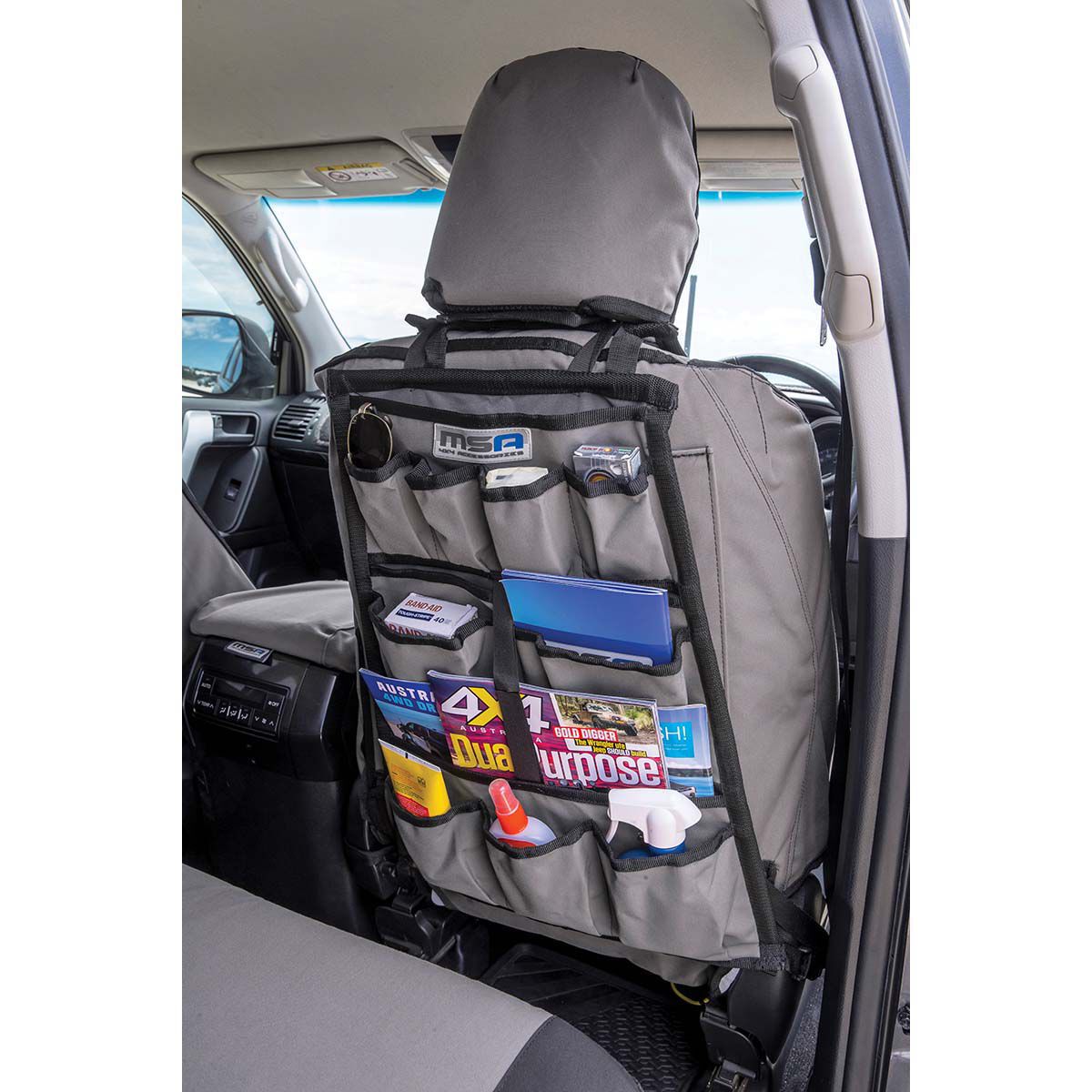 Car seat top organiser crazy store