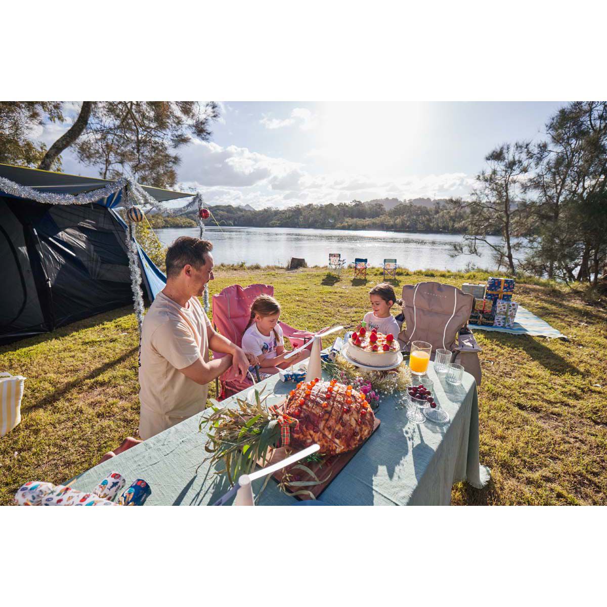 Wanderer Premium Rose Pink Cooler Arm Chair 120kg, , bcf_hi-res