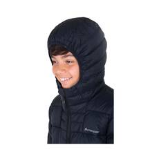 Macpac Kids' Atom Hooded Down Jacket, Black, bcf_hi-res