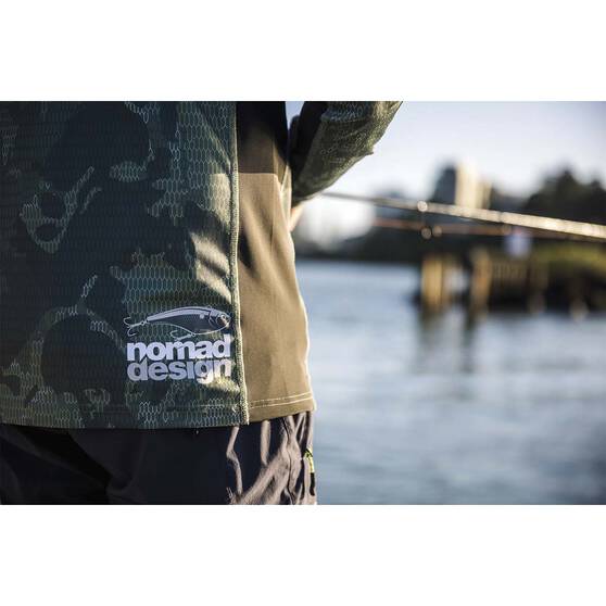 Nomad Men’s Hooded Fishing Shirt, Camo, bcf_hi-res