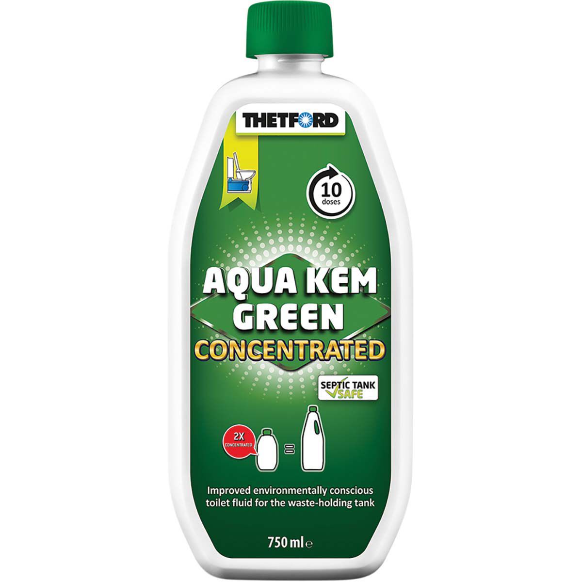 Thetford Aqua Kem Green Concentrate Toilet Additive 750ml, , bcf_hi-res
