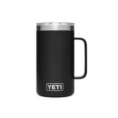 YETI® Rambler® Mug 24 oz (710ml) with MagSlider™ Lid Black, Black, bcf_hi-res