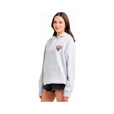 The Mad Hueys Women’s Ladybug Anchor Fleece Pullover, Grey Marle, bcf_hi-res