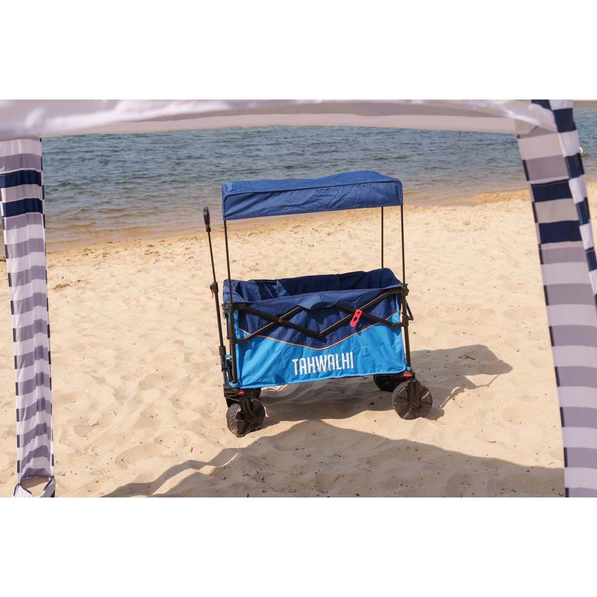 Tahwalhi Premium Quad Fold Beach Cart Canopy, , bcf_hi-res