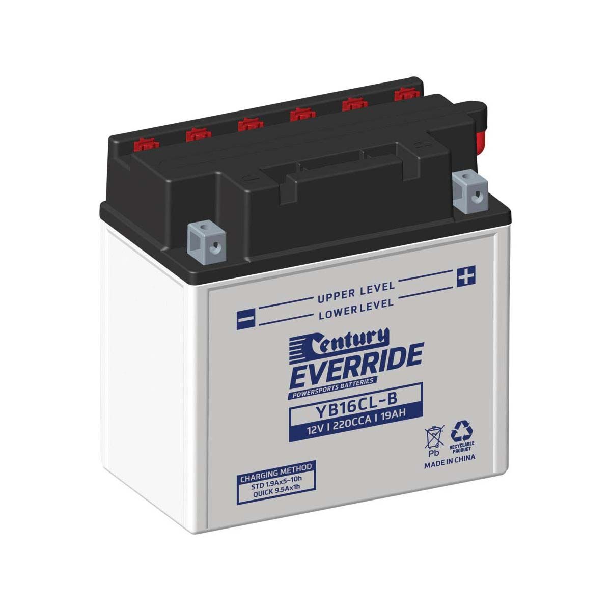 Century EverRide Powersports Battery YB16CL-B, , bcf_hi-res