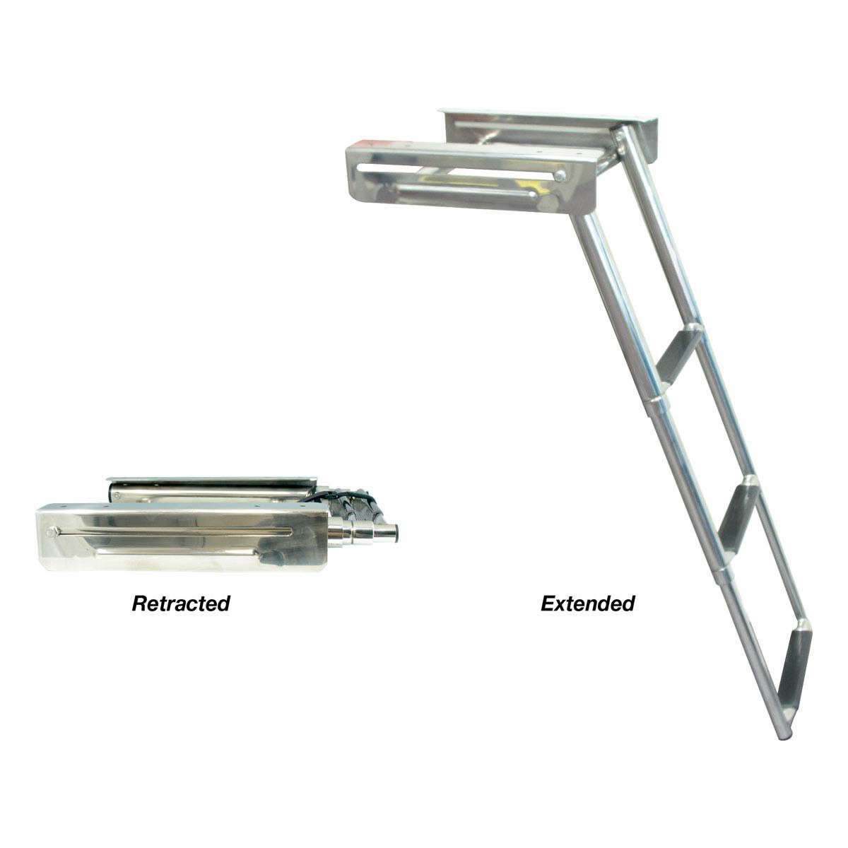 Marine Town Retractable Boarding Ladder Stainless Steel 3 Step, , bcf_hi-res