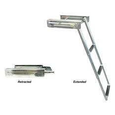 Marine Town Retractable Boarding Ladder Stainless Steel 3 Step, , bcf_hi-res