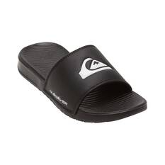Quiksilver Youth Bright Coast Slides, Black/White/Black, bcf_hi-res