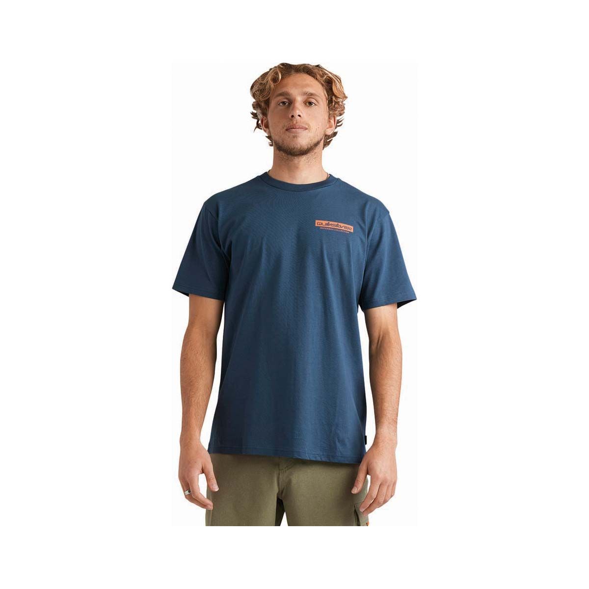 Quiksilver Men's Desert Swells Short Sleeve Tee, Midnight Navy, bcf_hi-res