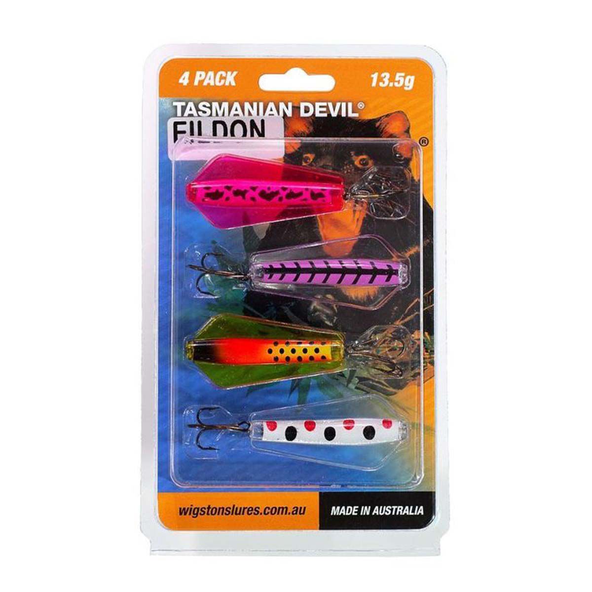 Wigston Tassie Devil Hard Body Lure 4 Pack Eildon BCF
