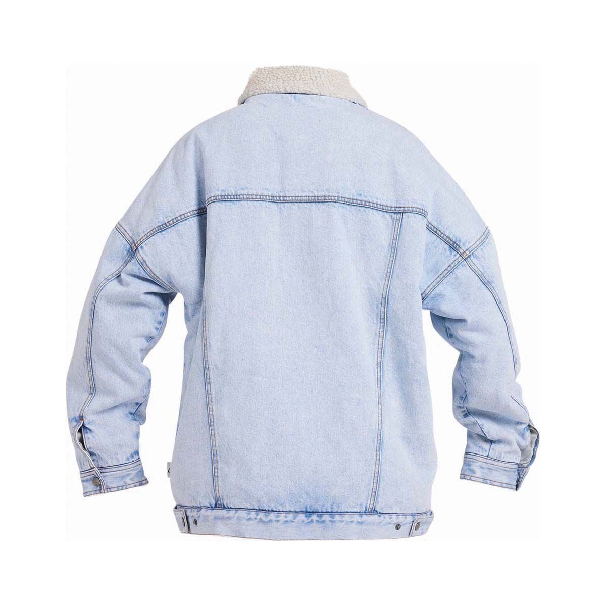 Quiksilver Hiker Denim Jacket for Women, Light Wash, bcf_hi-res