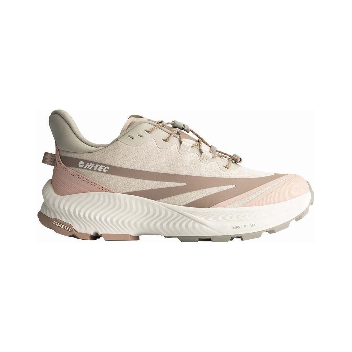 Hi-Tec Nomad Women&rsquo;s Waterproof Low Hike Shoe White / Grey 6, White / Grey, bcf_hi-res