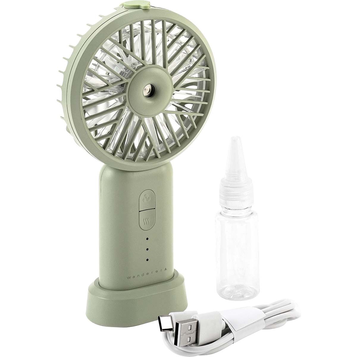 Wanderer Handheld Misting Fan Green, Green, bcf_hi-res