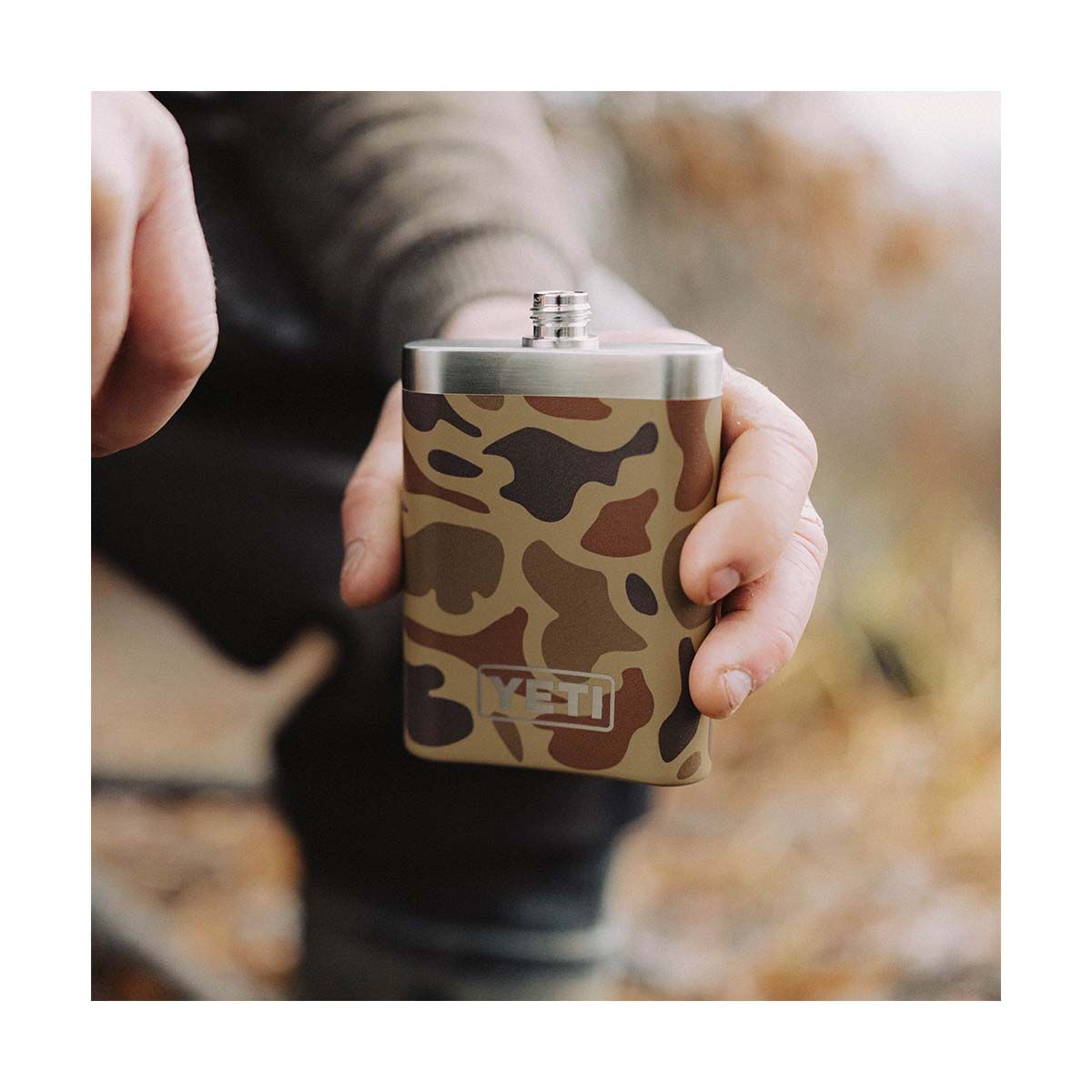 YETI&reg; Rambler&reg; Flask Wetlands Camo, Wetlands Camo, bcf_hi-res