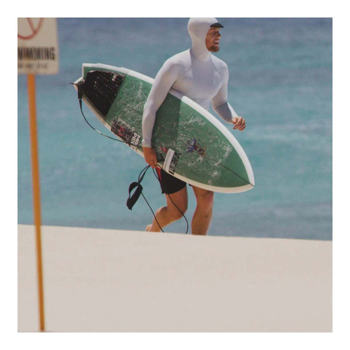 Florence Men's Hooded Long Sleeve Rashie, Silver, bcf_hi-res