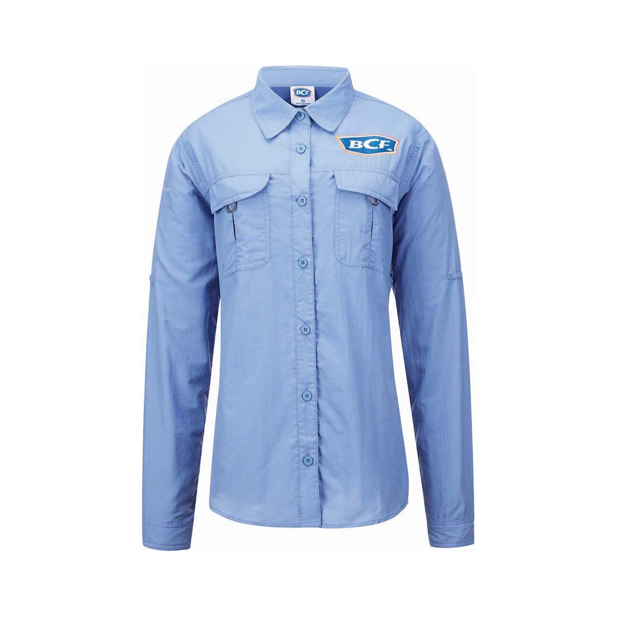 BCF Women&rsquo;s Long Sleeve Fishing Shirt Purple / Blue 8, Purple / Blue, bcf_hi-res