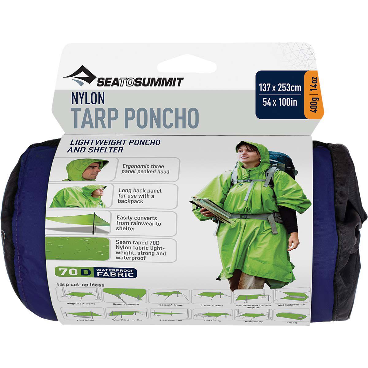 Sea to Summit Nylon Tarp Poncho, , bcf_hi-res