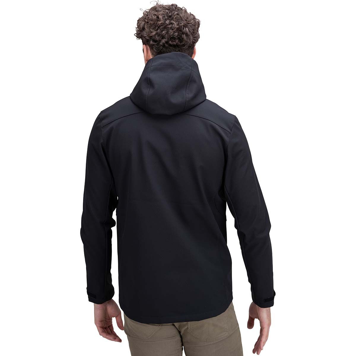 Macpac Men's Sabre Hooded Softshell Jacket Black M, Black, bcf_hi-res