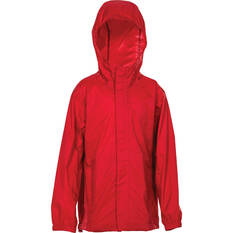OUTRAK Kids' Packaway Rain Jacket, Red, bcf_hi-res