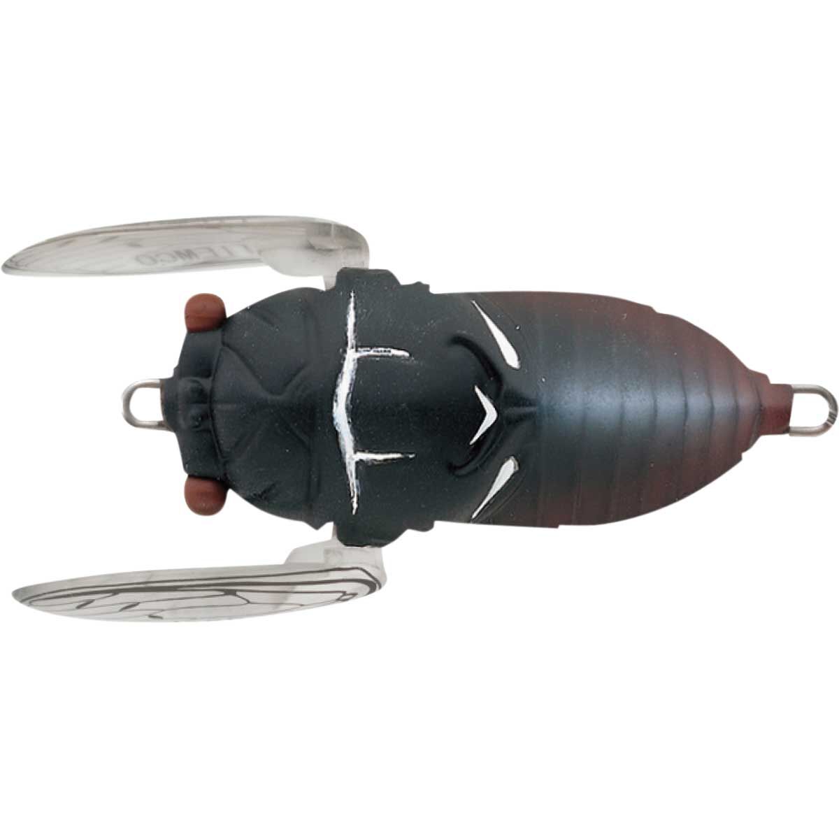 Tiemco Cicada Soft Shell Surface Lure 40mm Black, Black, bcf_hi-res
