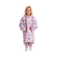Disney Frozen Kids’ Oversized Fleece Hoodie Pink OSFM, Pink, bcf_hi-res