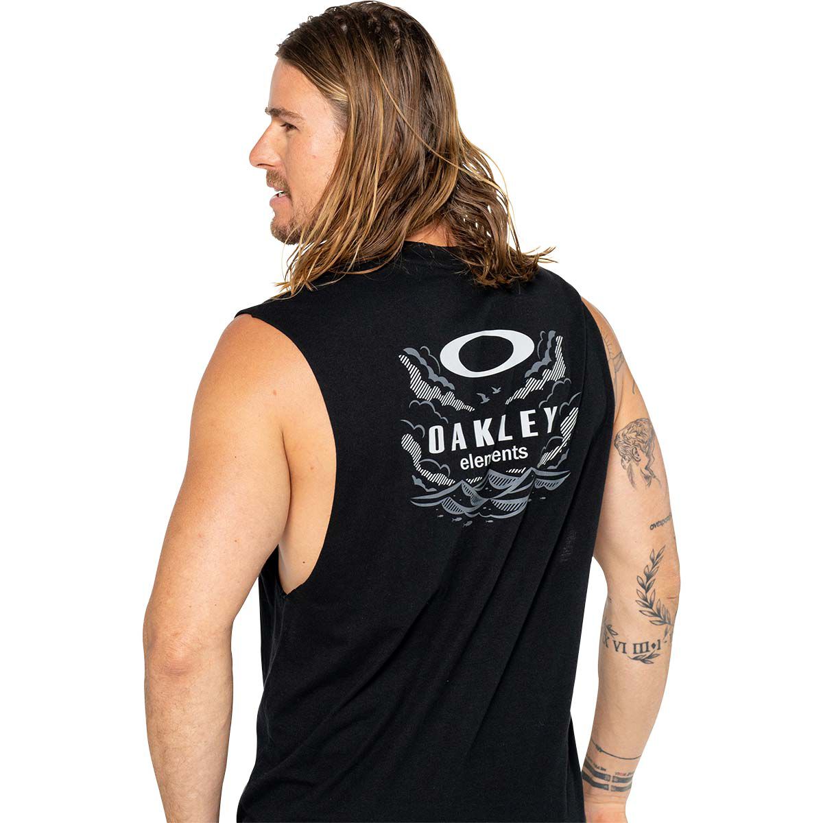 Oakley Men&rsquo;s Elements Tank, Blackout, bcf_hi-res