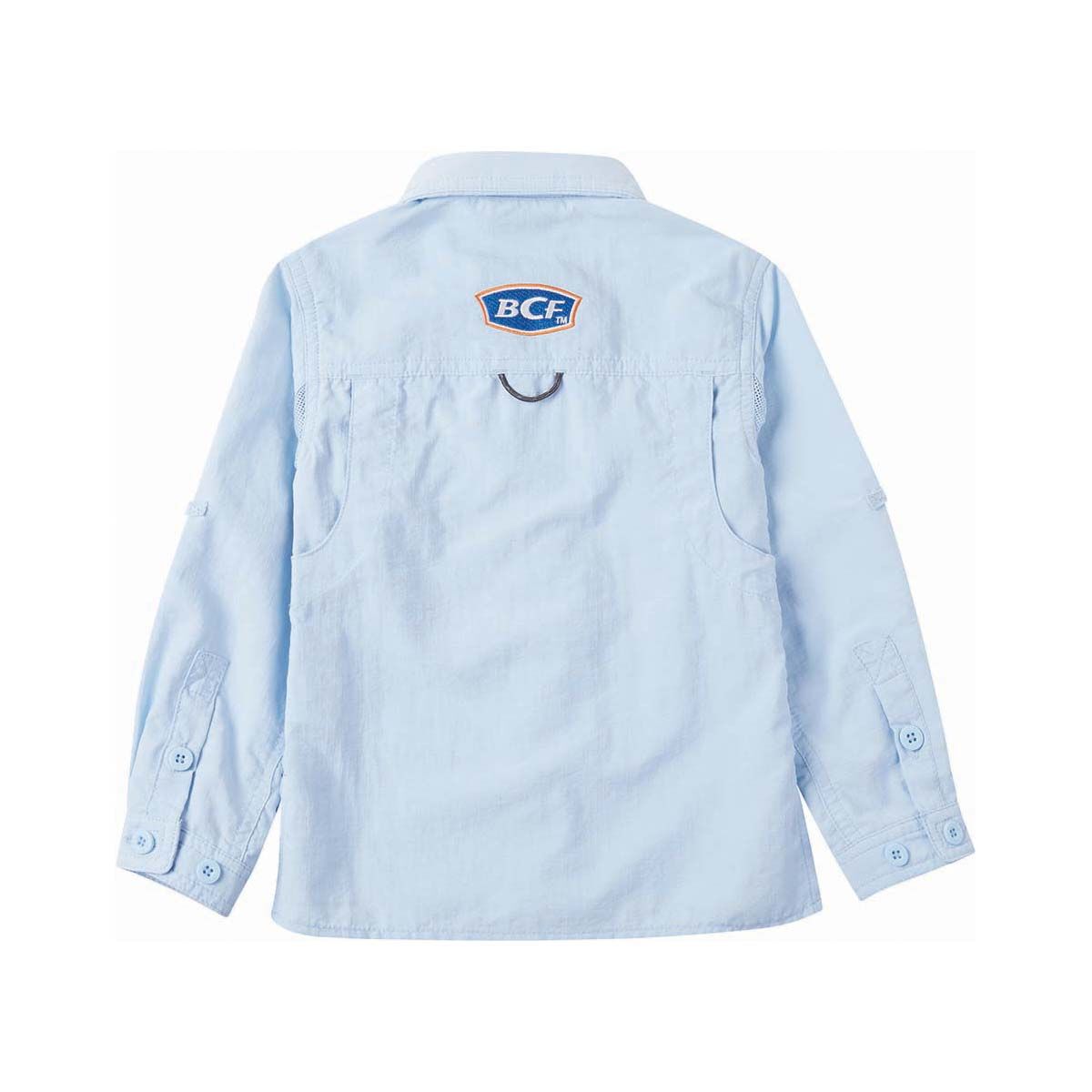 BCF Kids&rsquo; Long Sleeve Fishing Shirt, Blue, bcf_hi-res