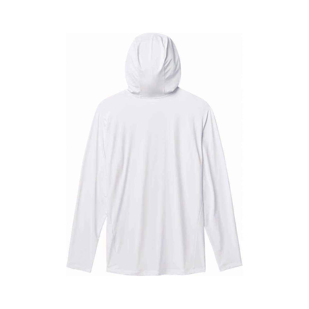 YETI&reg; Men&rsquo;s Hooded Ultra Lightweight Sunshirt, White, bcf_hi-res