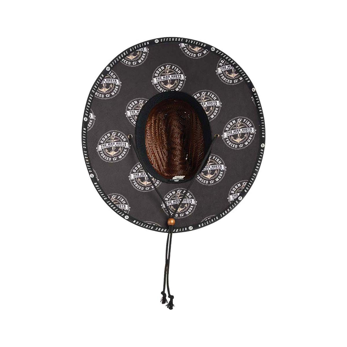 The Mad Hueys Men&rsquo;s Born To Fish Straw Hat, , bcf_hi-res