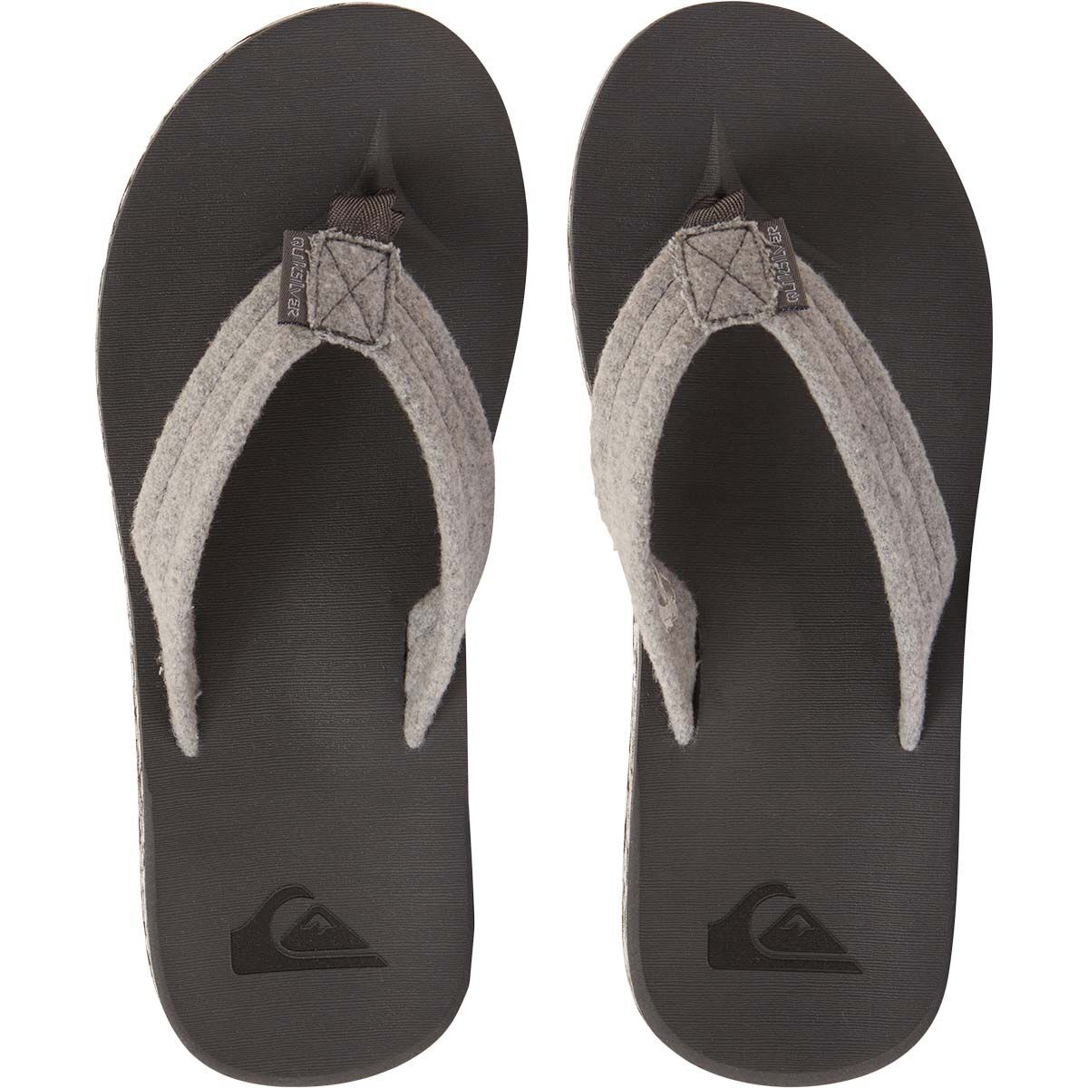 Quiksilver Men&rsquo;s Carver Suede Recycled Sandals, Grey, bcf_hi-res