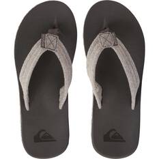Quiksilver Men’s Carver Suede Recycled Sandals, Grey, bcf_hi-res