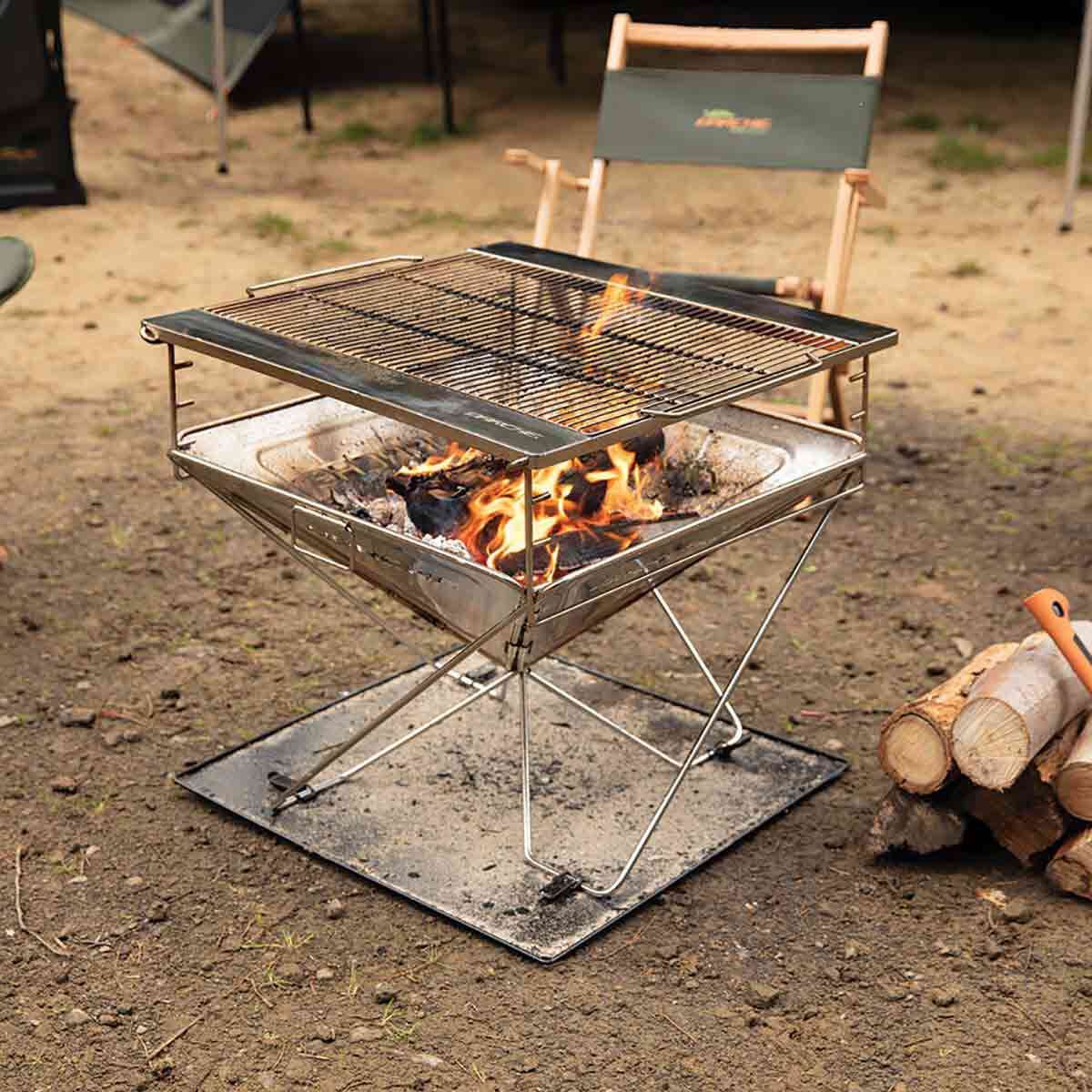 Darche 630x630mm BBQ Fire Pit, , bcf_hi-res
