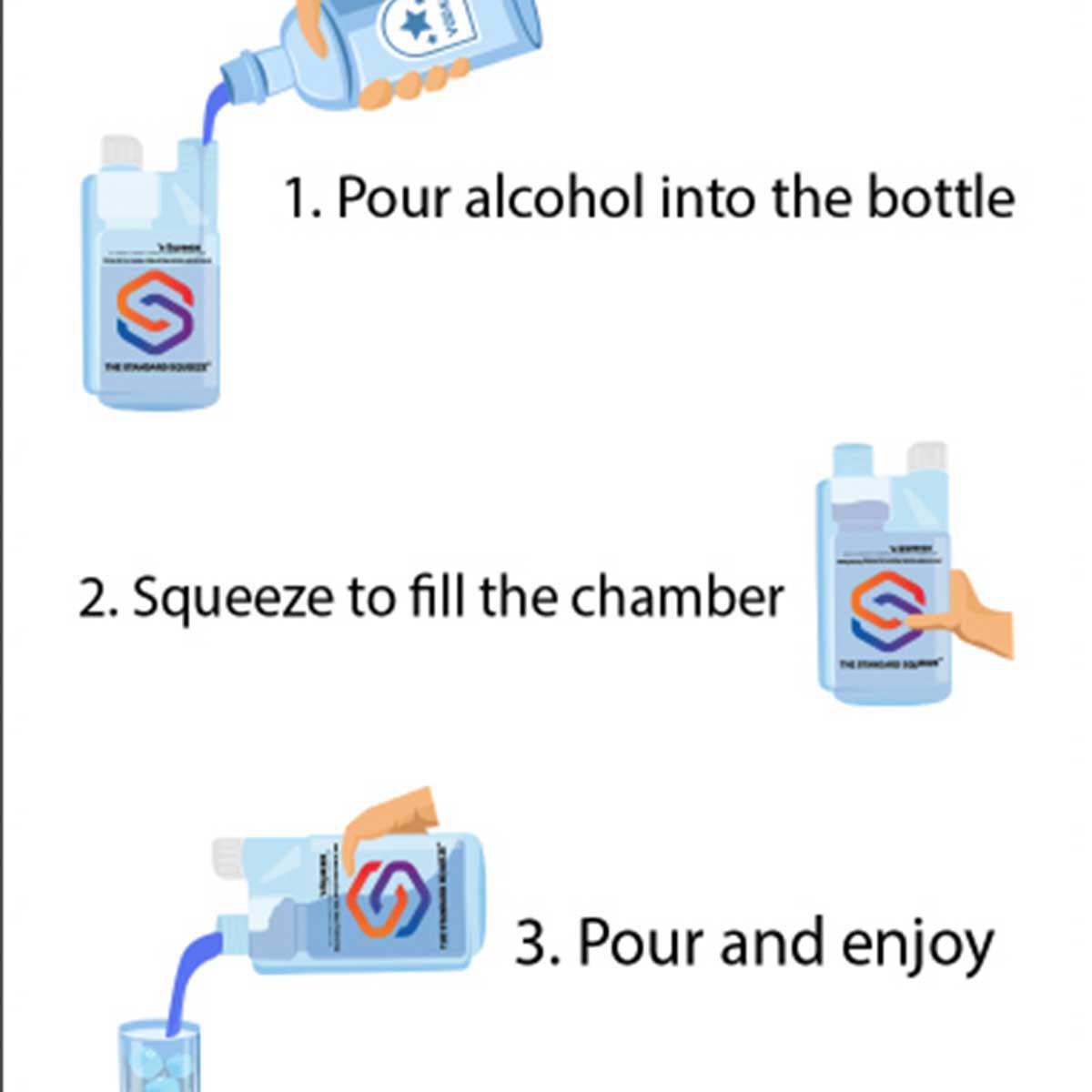 The Standard Squeeze Double Shot Bottle 1L 60ml Shot, , bcf_hi-res
