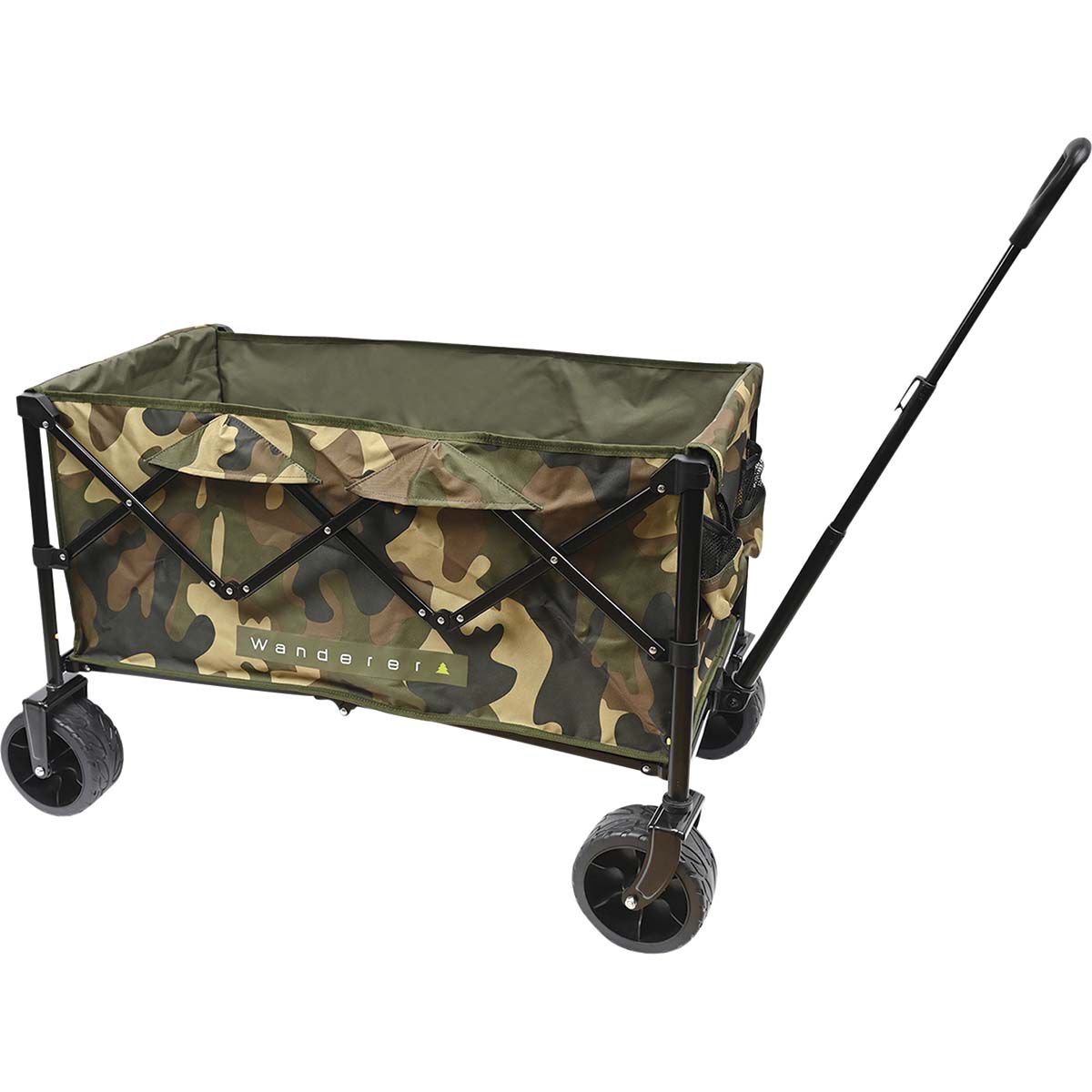 Wanderer Flat Fold Beach Cart 100kg Camo, , bcf_hi-res