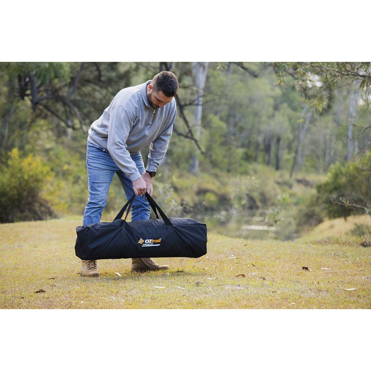 OZtrail Easy Fold Stretcher Tent 1 Person, , bcf_hi-res