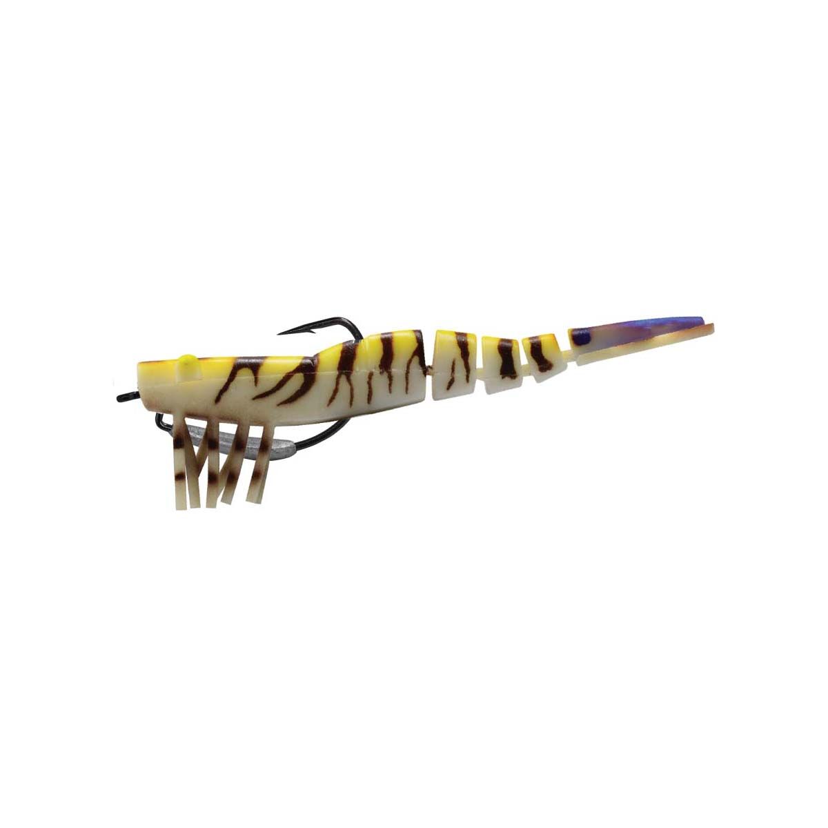 Wilson Wild Shrimp Weedless Soft Plastic Lure 3.5in Black Tiger, Black Tiger, bcf_hi-res
