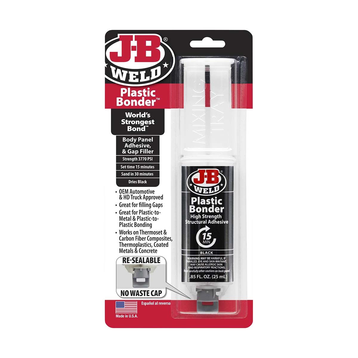 JB Weld Plastic Bonder 25mL Black 50139, , bcf_hi-res