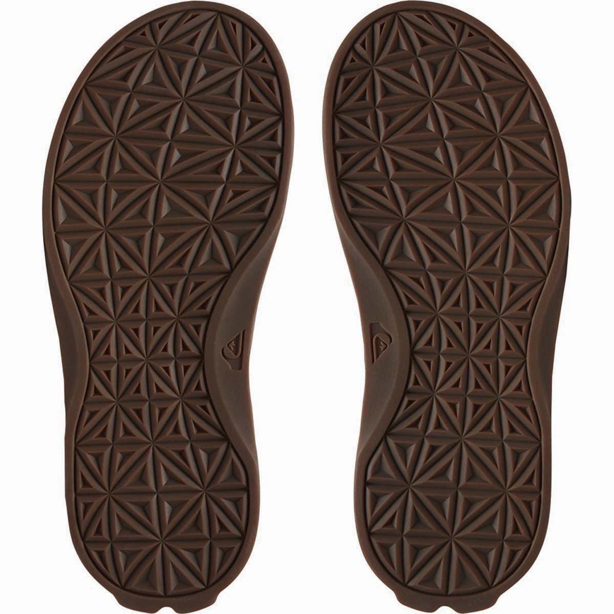 Quiksilver Men's Travel Oasis Thongs Black / Grey / Brown US 14, Black / Grey / Brown, bcf_hi-res