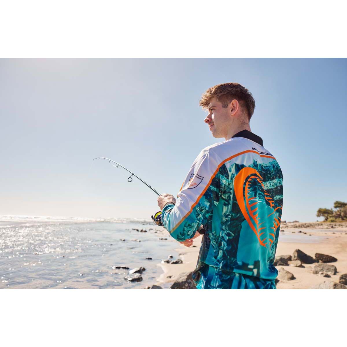 Savage Gear Men's Bream Fishing Shirt, Blue, bcf_hi-res